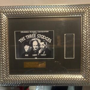 The Three Stooges Framed Limited Edition Plaque original film strip